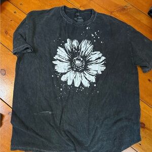 Oversized women’s sunflower shirt